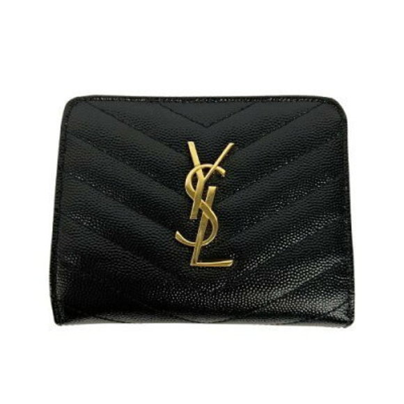 Saint Laurent Bifold Zip Monogram Wallet AB Zip - Picture 1 of 1